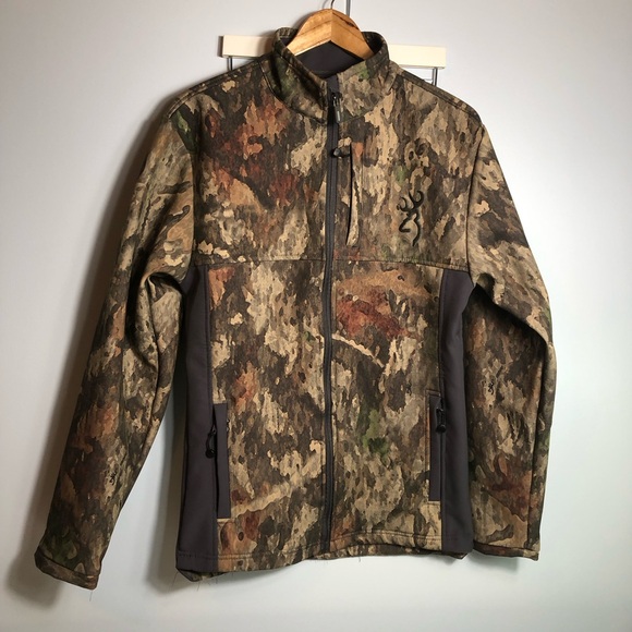 Browning For Women A-Tacs Camo and Grey Hunting Jacket Size Medium - Picture 1 of 16